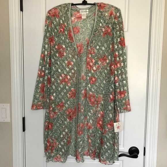 Vintage Julian Wilder Deadstock Sheer Cardigan Women's 8 Lord & Taylor USA NEW - Picture 2 of 13